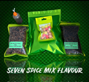 Carp Boilie & Pellet Bundle. Seven Spices Flavour! - FiSH i UK