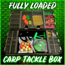 Load image into Gallery viewer, Fully Loaded Carp Fishing Tackle Box. Gift Box for Carp Angler V2 - FiSH i UK
