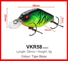 Load image into Gallery viewer, Crankbait Snoop eyes Shallow Diving Lure
-5.5CM-9g-Various Colours Available!
