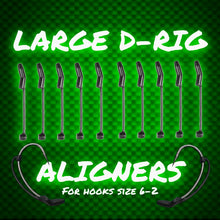 Load image into Gallery viewer, Large D Rig Kickers.Black D-Rig Aligners