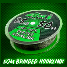 Load image into Gallery viewer, 25LB Braided Hooklink Camo Green 50m - FiSH i UK