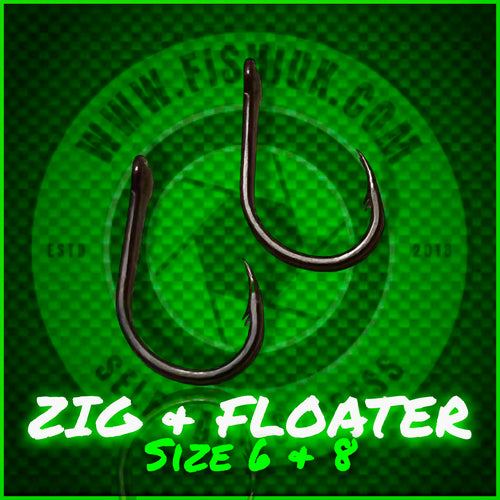 Zig & Floater Carp Hooks.Micro Barbed - FiSH i UK