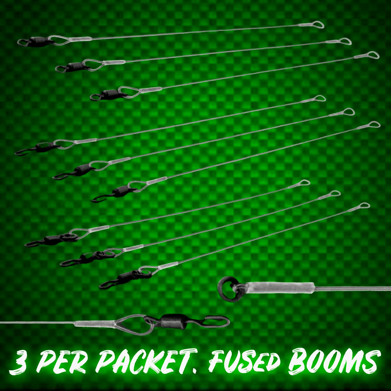 Fused Fluorocarbon HookLink (3 Per Pack) – FiSH i UK