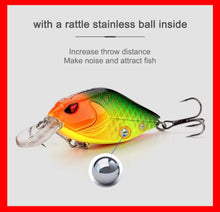 Load image into Gallery viewer, Crankbait Snoop eyes Shallow Diving Lure
-5.5CM-9g-Various Colours Available!