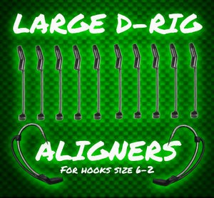Large D Rig Kickers.Black D-Rig Aligners