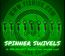 Load image into Gallery viewer, Spinner Swivels (10 per pack) - FiSH i UK