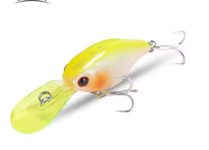 Crankbait / Plug Hard Lure 50mm 5g. Yellow with yellow Lip. - FiSH i UK