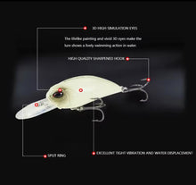 Load image into Gallery viewer, Crankbait / Plug Lure.Colour Pearl White.Lure fishing
