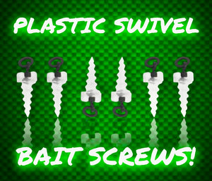 Plastic Swivel Bait Screws.(8mm)