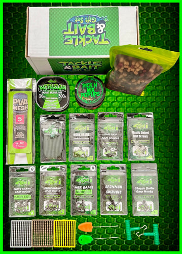 Carp Tackle And Bait Gift Set.Carp Fishing Terminal Tackle & Pellets Popup Boilies - FiSH i UK