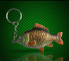Load image into Gallery viewer, Carp keyring keychain for carp fishing gift