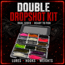 Load image into Gallery viewer, Double Sided Dropshot Fishing Tackle Box-Fully Loaded Dropshot kit-Predator Fishing