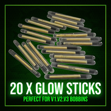Load image into Gallery viewer, 2.5mm Glow Sticks – 20 Per pack-Perfect for our V1 &amp; V3 Bobbin Indicators.