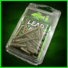 Load image into Gallery viewer, ⭐️NEW PRODUCT⭐️-Multi Lead Clips includes Qc Swivels and Anti Tangle Sleeves in Trans Green Camo Fleck.