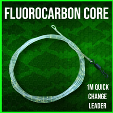 Load image into Gallery viewer, Fluorocarbon Core Leader with Quick Change Swivel-Carp Fishing Terminal Tackle.