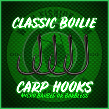 Load image into Gallery viewer, Wide Gape Classic Boilie Style Carp Hooks.Micro Barbed