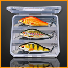 Load image into Gallery viewer, 7cm 11g Floating Minnow Fishing Lure Set of 3 Wobblers for Pike. Perch Chub! (set2) - FiSH i UK