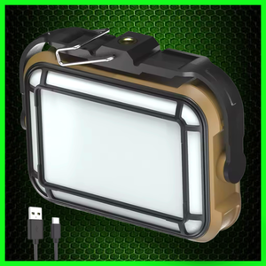 LED Video Self TakeLight.Bivvy Light. Power Bank Solar Rechargeable - FiSH i UK