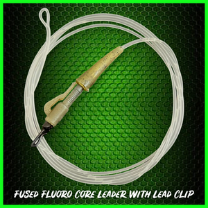 Fluorocarbon Core Leader With Quick Change Lead Clip