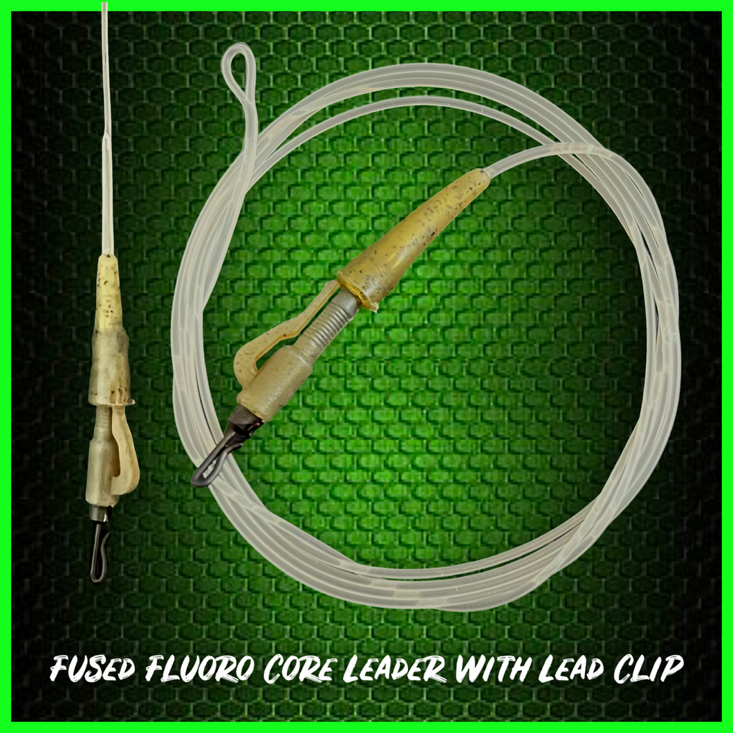 Fluorocarbon Core Leader With Quick Change Lead Clip