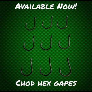Chod Hex Gape Carp Hooks. - FiSH i UK