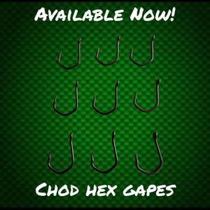 Chod Hex Gape Carp Hooks. - FiSH i UK