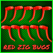 Load image into Gallery viewer, Zig Bug Hook Kickers.20 Per Pack.Zig Fishing.Various Colours Available!