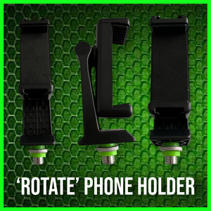 ‘RoTaTe’ Phone Holder Kit includes Video Light.