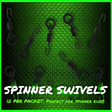 Load image into Gallery viewer, Spinner Swivels- Perfect for Ronnie/Spinner Rigs (10 per pack) - FiSH i UK