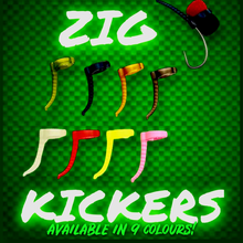 Load image into Gallery viewer, Zig Bug Hook Kickers.20 Per Pack.Zig Fishing.Various Colours Available!