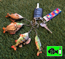 Load image into Gallery viewer, All 4 Keyrings. Carp,Pike,Perch - FiSH i 