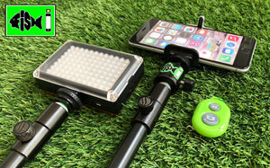 Phone Holder With 96 Led Light and  Bluetooth Remote. - FiSH i 