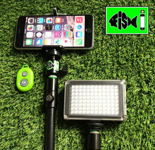 Load image into Gallery viewer, Phone Holder With 96 Led Light and  Bluetooth Remote. - FiSH i 