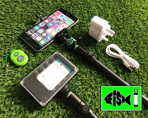 Phone Holder With Rechargeable 96 Led Light & Remote. - FiSH i 