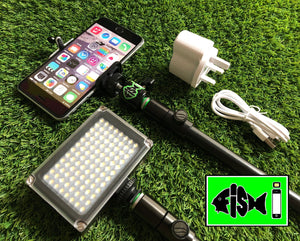 Phone Holder With Rechargeable 96 Led Light. - FiSH i 