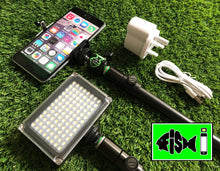 Load image into Gallery viewer, Phone Holder With Rechargeable 96 Led Light. - FiSH i 
