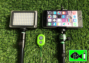 Phone Holder With 96 Led Light and  Bluetooth Remote. - FiSH i 