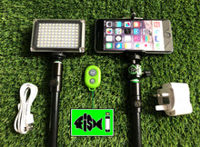 Load image into Gallery viewer, Phone Holder With Rechargeable 96 Led Light &amp; Remote. - FiSH i 