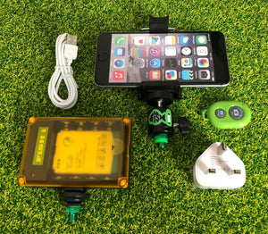 Phone Holder With Cold Shoe Mount & Rechargeable 96 Led Light & Remote. - FiSH i 