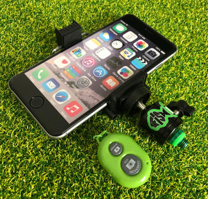 Phone Holder With Cold Shoe Mount & Rechargeable 96 Led Light & Remote. - FiSH i 
