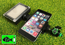 Load image into Gallery viewer, Phone Holder With Cold Shoe Mount &amp; Rechargeable 96 Led Light. - FiSH i 