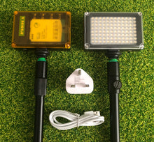Load image into Gallery viewer, Dual Rechargeable 96 L.E.D Lights Including Bank Stick Adapters. - FiSH i 
