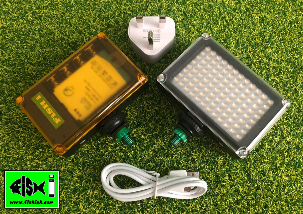 Dual Rechargeable 96 L.E.D Lights Including Bank Stick Adapters. - FiSH i 