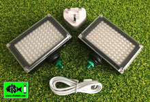 Load image into Gallery viewer, Dual Rechargeable 96 L.E.D Lights Including Bank Stick Adapters. - FiSH i 