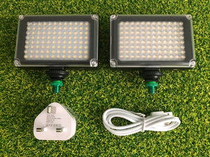 Dual Rechargeable 96 L.E.D Lights Including Bank Stick Adapters. - FiSH i 