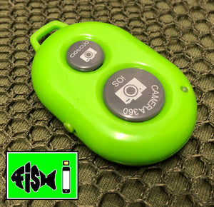Phone Holder With Clip On Led Light , Remote & 8x Zoom Lens Kit. - FiSH i 