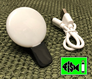 Phone Holder With Dual Clip On L.E.D Lights. - FiSH i 