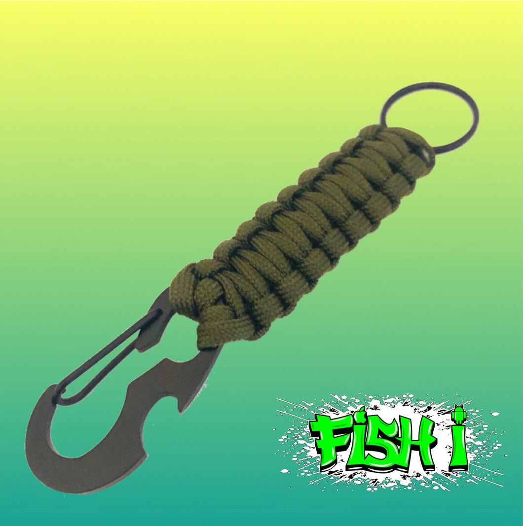 Never Forgotten Paracord Keychain Bottle Opener - Green - The Hero Company