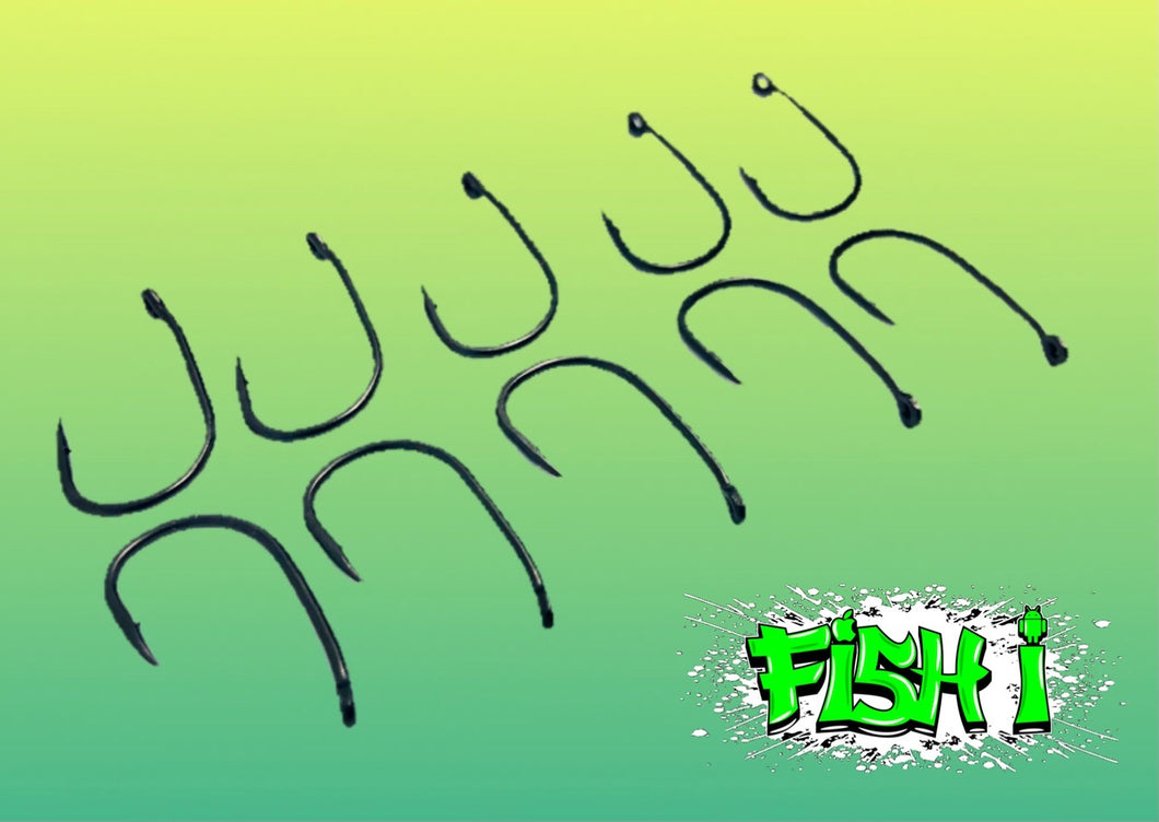 Wide Gape Beaked Point Carp Hooks - FiSH i 