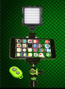 42 Led light With Cold Shoe Phone Holder inc Remote. - FiSH i 